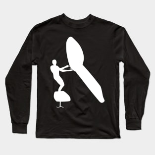 Wingsurfing with wingfoil Long Sleeve T-Shirt